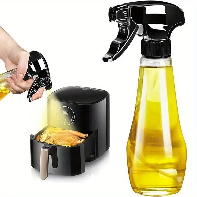 1pc New Oil Sprayer 200ML Glass Olive Oil Sprayer Bottle with Rotatable Nozzle Oil Spritzer Oil Mister for Air Fryer