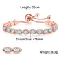 Fashionable Zircon Tennis Bracelets for Women Dazzling Various Shape Crystal Chain on Hand Trend Sexy Party Accessories Jewelry