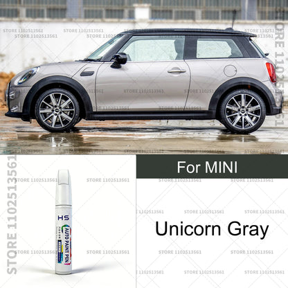 Car Paint Repair Pen Touch Up Scratch Remover DIY Auto Accessories For 2001-2025 MINI Black White lsland Blue Gold Green Grey