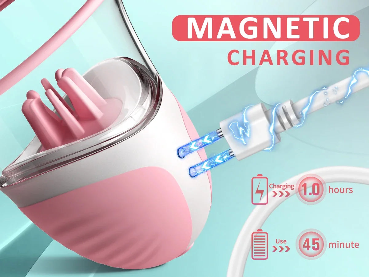 Breast Enhancement Sucking Vibrator Rotating Vacuum Pump Bra Sucker AV Breast Massager Female Nipple Stimulation Masturbator