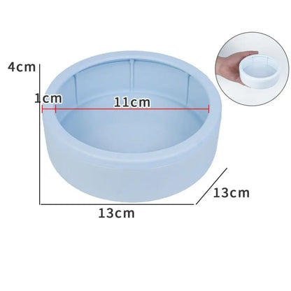 Portable Escape-Proof Reptile Food Dish Compact Multi-purpose Worm Water Dish Non-Tip Reptile Bowls Bearded Dragon