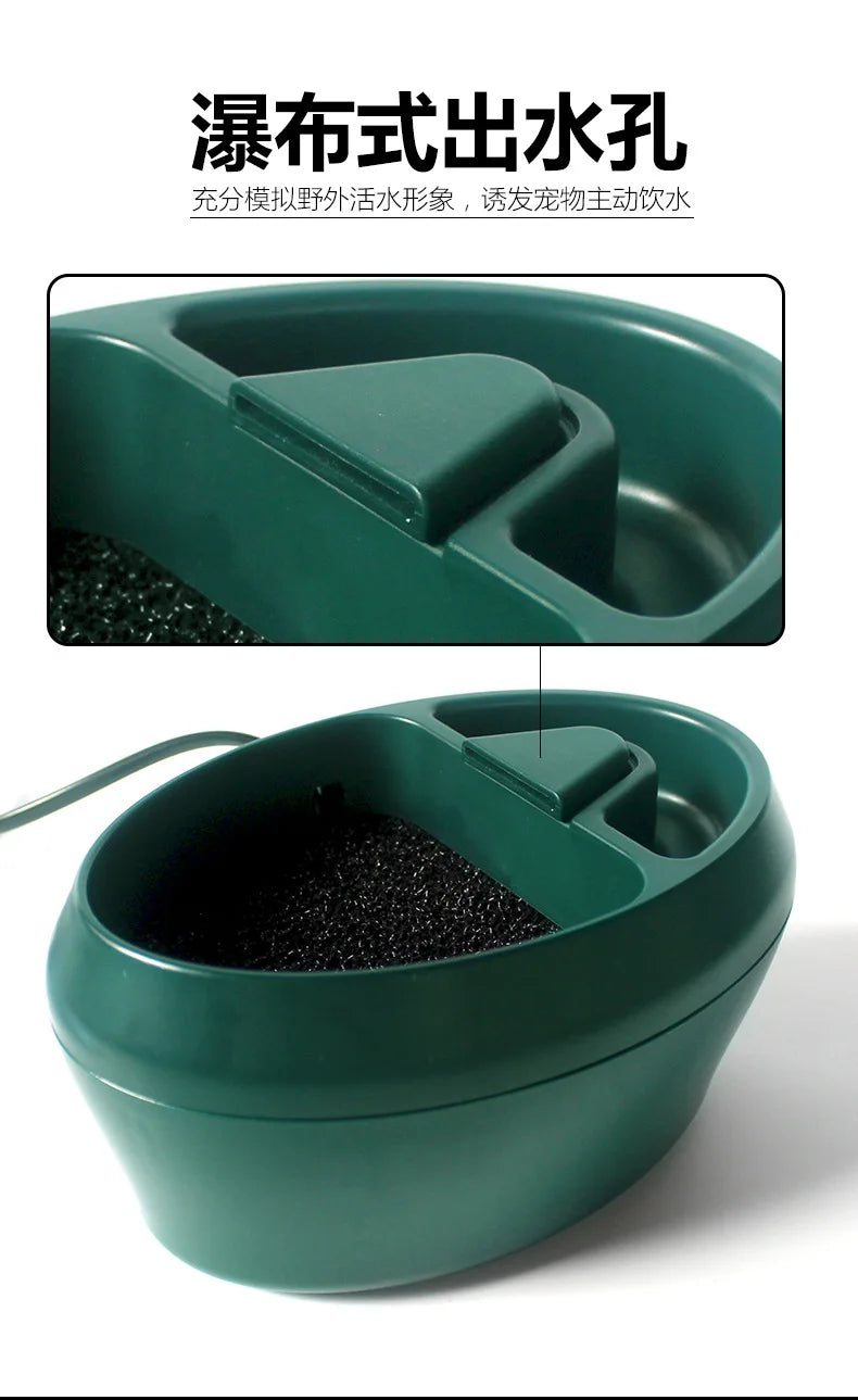 Reptile Water Dispenser Fountain Waterbowl with Food Storage Container Terrariums Accessories Feeding Supplies for Pet Chameleon