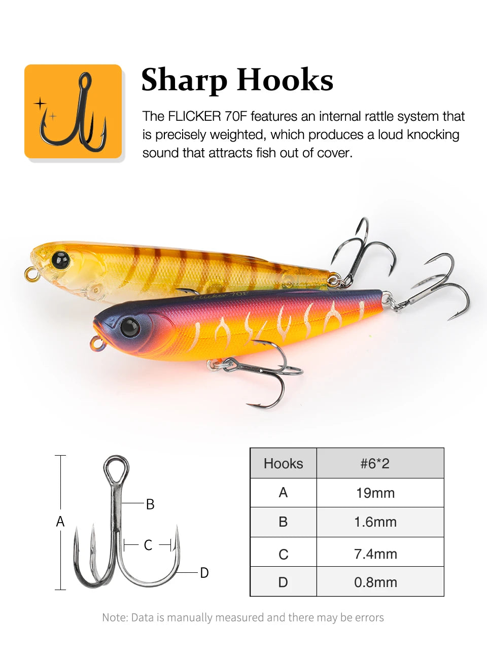 TSURINOYA FLICKER 70F Surface Fishing Lure Z Dog Floating Pencil 70mm 8.4g Chatter Artificial Hard Baits Trout Bass Pike Plug