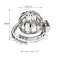 2025 Adjustable Clasp Chastity Cage Sex Toys for Men Metal Penis Ring Sleeve Bdsm Penis Bondage Erotic Urethral Lock Cock Cage