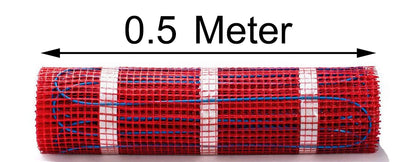230V 150w/m2 Electric Underfloor Heating Mat Kit Pad System Parts For Bathroom Ceramic Stone Tile Wooden Floor Heated Warming