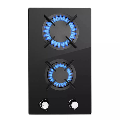 Topstrong 2 Burner Ceramic Glass Built-in Hob Natural Gas Propane Gas Hob YYEUGCT-B02