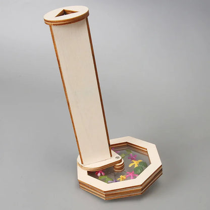DIY Wooden Kaleidoscope Kit Educational Science Experiment Toy Handmade Assembly Craft for Creativity Development and Relaxation