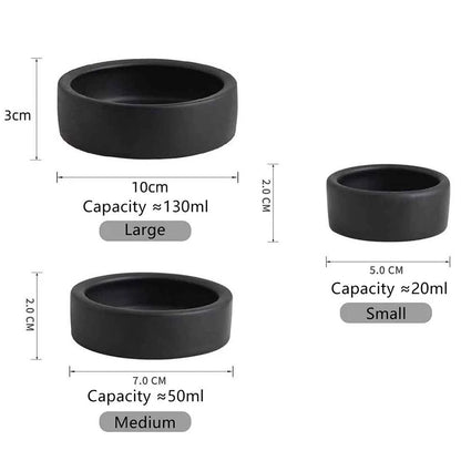 Ceramic Feed Bowl Reptile Food Ceramic Bowl Anti-Escape Ceramic Feeder Dish Reptile Water Bowl For Hermit Crab Gecko Chameleon