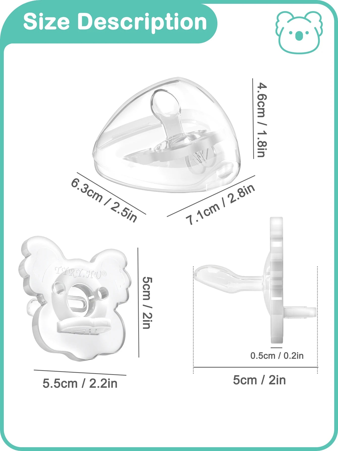 Newborn Silicone Pacifier Clip Chain Baby Dummy Silicone BPA Free Toddler Teether Infant Soother Nipple Baby Shower Gift