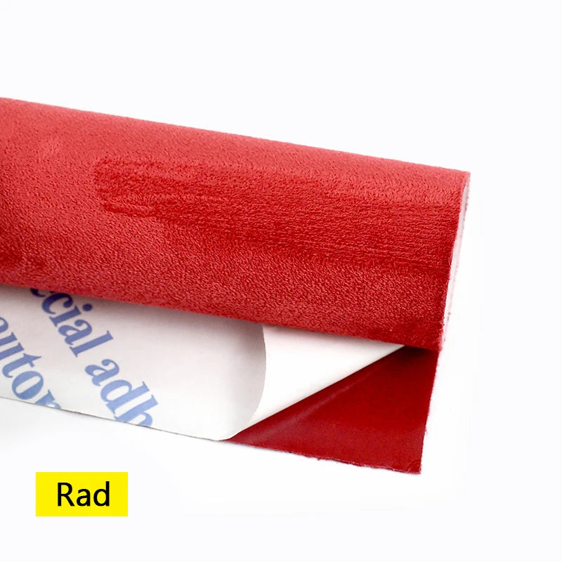 20x30-100*143cm Synthetic Leather Self-adhesive Fabric Suede Adhesive Fabrics By Meter Car Interior Door Velvet Cloth DIY Trims