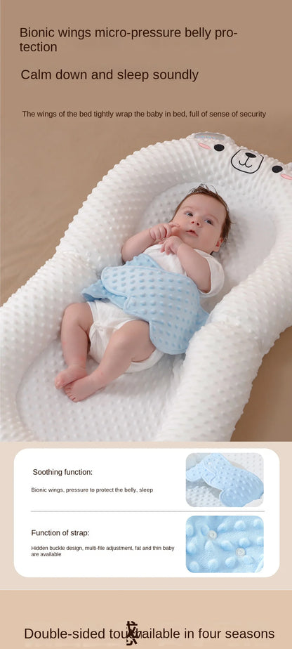 Lazychild Bed In Bed Baby Lying Down Sleeping Soundly Newborn Sleeping Pad Multifunctional Safety Device Gift Set Drop-shipping