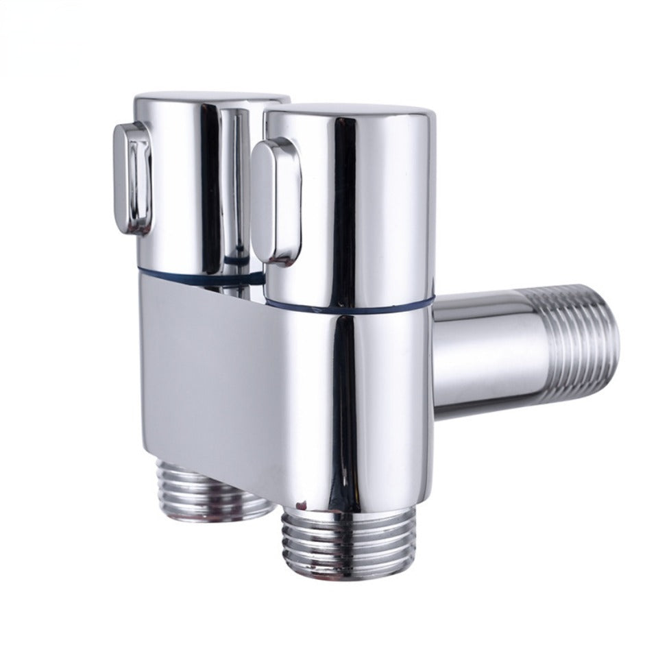Bathroom Faucet Stainless Steel Washing Machine Water Faucet Double Outlet for Toilet Garden Hose Washing Machine Pet Bathing