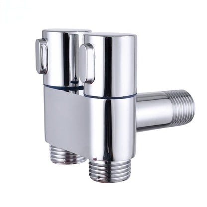 Bathroom Faucet Stainless Steel Washing Machine Water Faucet Double Outlet for Toilet Garden Hose Washing Machine Pet Bathing