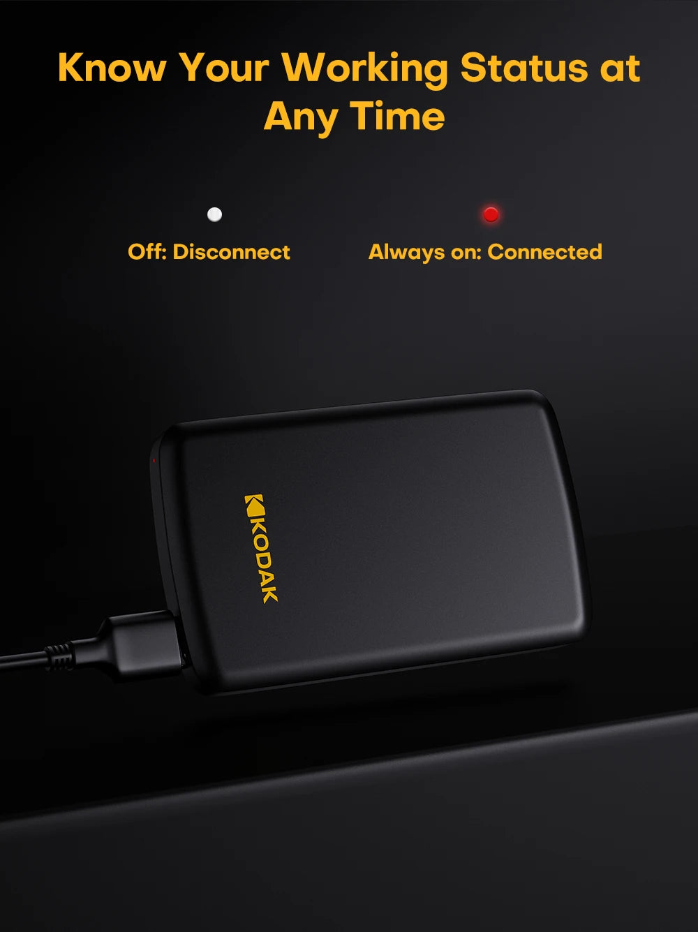 Kodak Portable External Hard Drive HDD P150 5Gbps USB3.0 External Hard Disk 500G 1TB Large-capacity Storage PS4/Xbox/PC