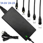 42V 54.6V 2A Battery Power Adapters For Lithium Battery Pack AC100-240V 36V 48V 2A Lithium Battery Charger 5 Plugs EU / US Plug