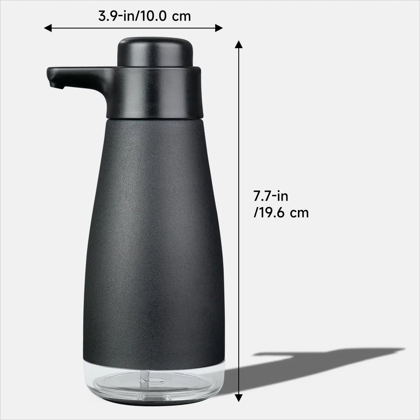 AIKE nerūdijančio plieno rankinis muilo dozatorius, skysto muilo dozatorius, skirtas virtuvės indų plovimui, 450 ml rankinio muilo dozatorius