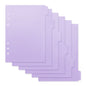 A5 A6 A7 Pink Black  Index Divider Cute 6 Holes For Binder Planner Notebook Stationery Notebook Paper Divider Accessories