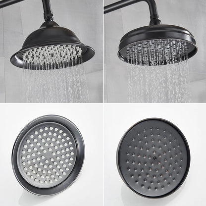 POIQIHY Brass Golden Rainfall Shower Head Shower Faucet Head Bathroom Replace Rain Showerhead Antique Brass Showerhead Accessory