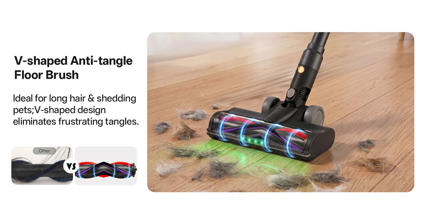 COTIAR V30 PRO 75kPa 800W Cordless Vacuum Cleaner Strong Suction 95 Mins Runtime Handheld Home Appliance Portable Removable Battery