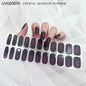 16/20/22Tips Semi-Cured Gel Nail Wraps Full Cover Manicure DIY Waterproof Long Lasting Gel Nail Stickers set for UV Lamp Need