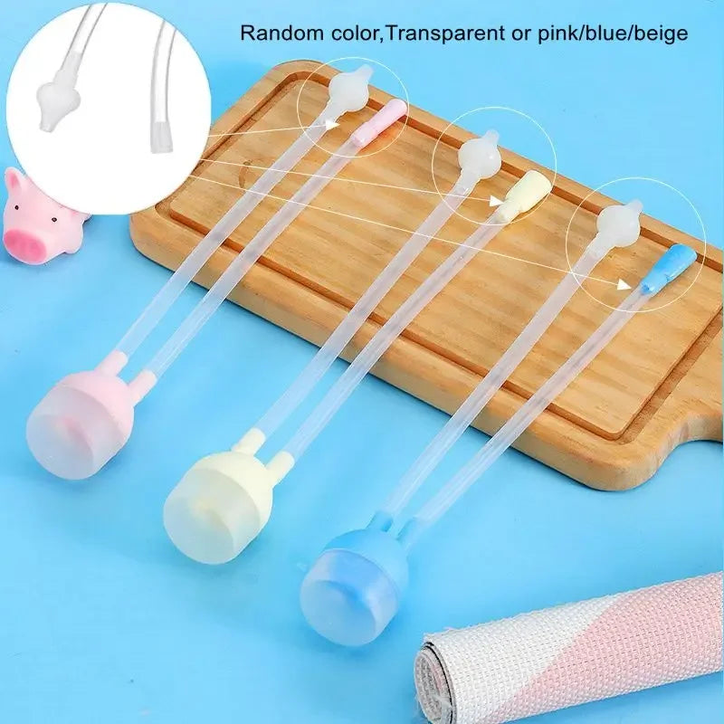 Mouth Suction Nasal Aspirator for Baby Infant Cleaning Nose Inhaler Nasal Mucus Clean Pipe Anti-reflux Nasal Aspirator