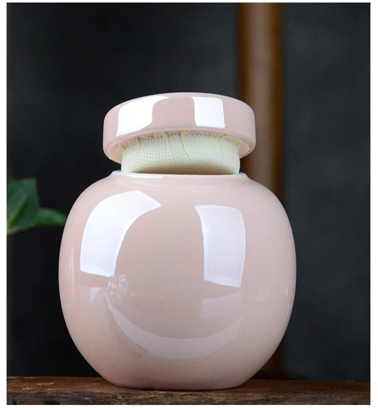 Household Mini Pet Ash Jar Moisture Proof Ceramic Claw Seal Jar Animal Funeral Urn Pet Nostalgia Ornament Portable Ash Box