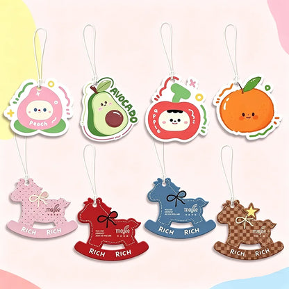 Custom Car Air Freshener Personalized Hanging Scented Paper Odor Eliminator Long Lasting Fragrance for Car Interior Decor Gift