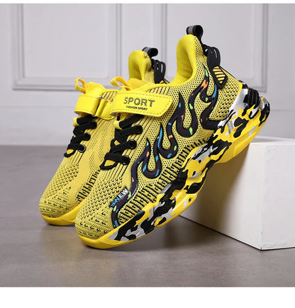 Boys Running Shoes 2022 Design Children Sneakers Mesh Kids Casual Sneakers 7-12 Years Children Sneakers for Boys
