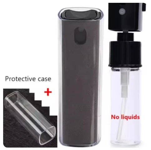 2-in-1 Mobile Phone Screen Spray Bottle Computer Screen Cleaner with Microfiber Cloth Set Cleaning Tools Car Cleaning Supplies
