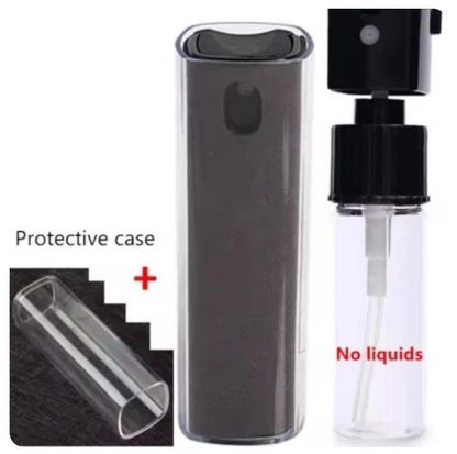 2-in-1 Mobile Phone Screen Spray Bottle Computer Screen Cleaner with Microfiber Cloth Set Cleaning Tools Car Cleaning Supplies
