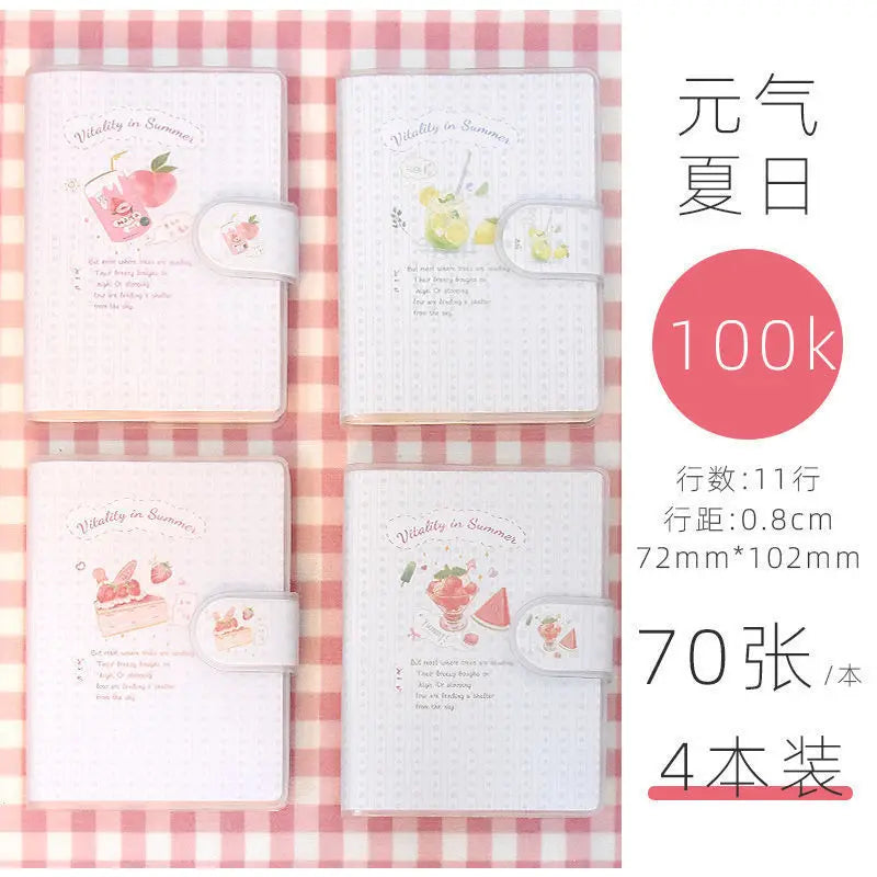 Kawaii Mini Portable Notebook Small Notepad For Daily Notes School Office Stationery Convenient To Carry Cute