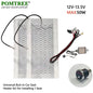 12V 50W Universal Built-in Car Seat Heater Kit Fit 1 Seat,2pcs Carbon Fiber heating Pads Single Control Switch with Harness