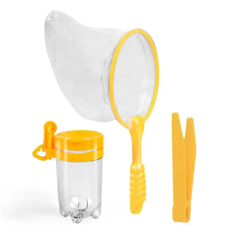 1Set Natural Exploration Tool Insects Observation Jar Feeding Box Capture Net Insects Catching Tweezers For Male & Female