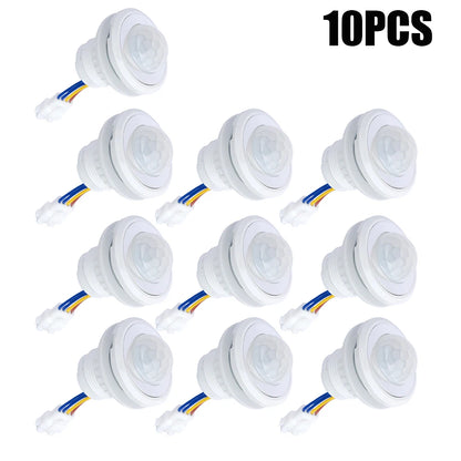 Mini Motion Sensor Light Switch 110-220V PIR Sensor Smart Detection Time Delay Adjustable Infrared Induction Detector