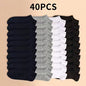 Summer Spring Unisex Solid Color Ankle Socks 10/20/40 Pairs Soft Lightweight No Show Sports Socks for Men Women Bulk Value Pack