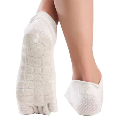 New Men Winter Thickened Five Fingers Socks Warm Non Slip Grip Fitness Toe Socks Low Calf Slipper Male Floor Socks 2026