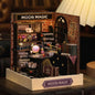 DIY 3D Puzzles Wooden Toy Miniature Dollhouse Handmade Doll House Model Building Kits Coffee House Toys For Xmas Gifts