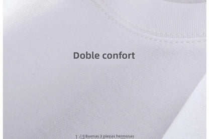 300g Cotton T Shirts Men Short Sleeved Heavyweight Summer Round Neck Loose Breathable Shirt for Men Women Basic Tee