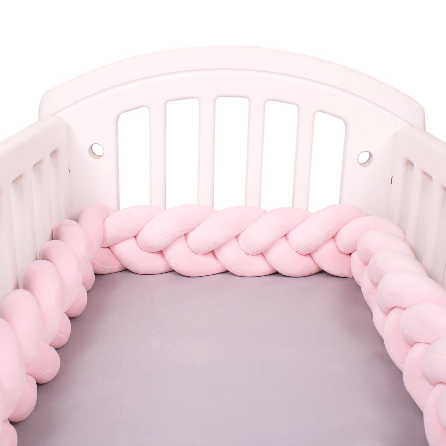 1-4M Baby Bumper Bed Braid Knot Pillow Cushion Bumper for Infant Crib Protector Cot Bumper Room Decor Crib Bedding Braid Set