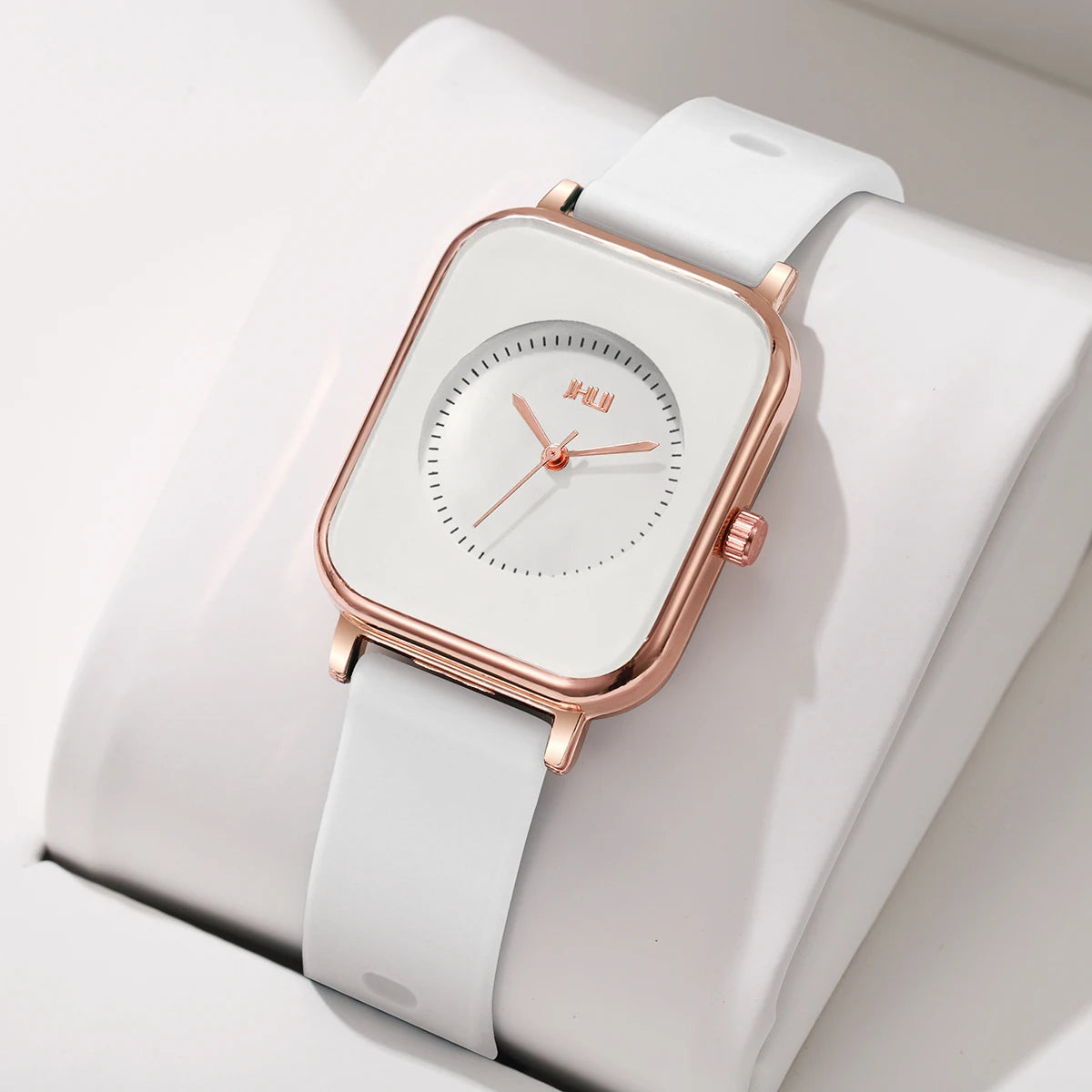 Fashion Rectangle Women Watches Casual Silicone Band Sports Watch Reloj Mujer Girls Clock Gift
