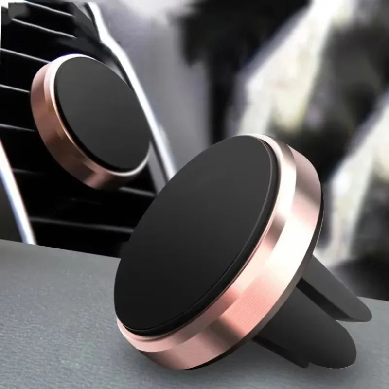 Magnetic Car Mobile Phone Holder Air Vent Clip Smart Phone Stand Mini Magnetic Car GPS Bracket For iPhone Huawei Xiaomi Realme
