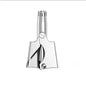 Men's Stainless Steel Nose Hair Trimmer Manual Mechanical Razor Washable Hair Removal Tool with Brush for Personal Grooming