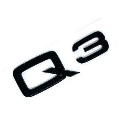 ABS Numbers Letters Q2 Q3 Q4 Q5 Q6 Q7 Q8 30 35 40 45 50 55 TDI TFSI 2.0T Emblem For Car Fender Trunk Rear Logo Sticker