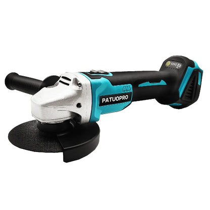 PATUOPRO 125MM M14 Brushless Electric Angle Grinder Cordless Cutting Machine Polishing Power Tool Compatible Makita 18V Battery