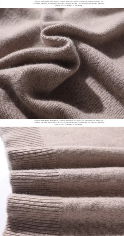 Super 100% Cashmere Sweater 2021 Men Pullover Autumn Winter Warm Classic V-neck Sweaters Male Jumper Jersey Hombre Pull Homme