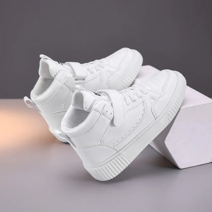autumn boys sneaker high top children shoes luxury leather basketball shoes kids PU tennis sports shoes for boy size 28-39