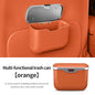 Multifunctional Car Trash Can with Lid Button, Hanging Storage Bin for Wet and Dry Use, Auto Interior Accessories, Organizer Box