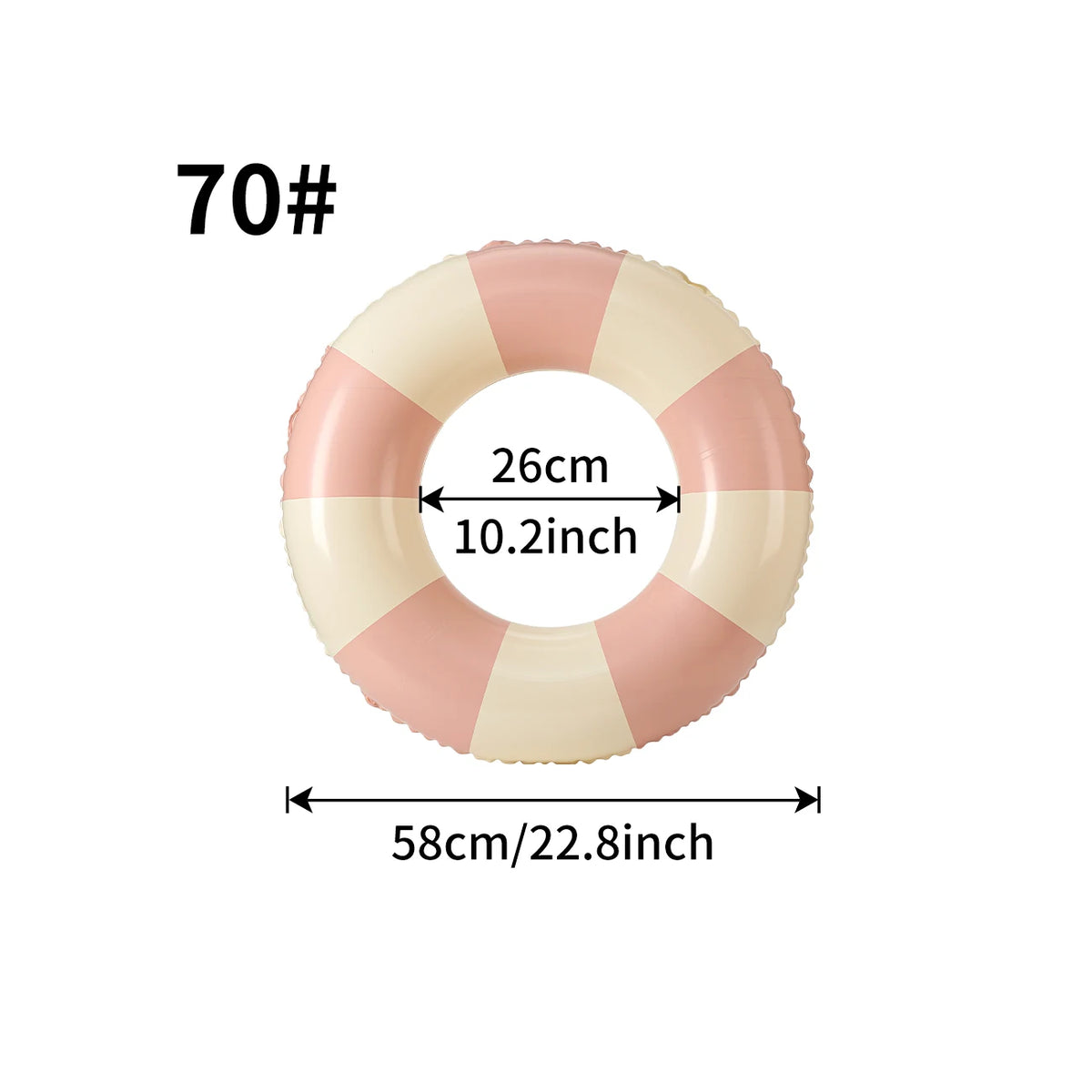 1PC Ins Style Macaron Inflatable Swimming Ring Adult Thickened Pool Float Summer Pool Party Water Toy