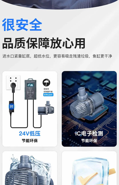 Jebao New Ultra Quiet Water Pump Bluetooth APP Control DEP Series for Fish Tank Aquarium Diving Water Circulation Filter Pumps