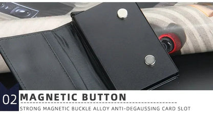 Pop Up Credit Card Holder Wallets Men Slim Rfid Blocking CardHolder Wallet for Men Card Money Bag Purse PU Leather Short Wallets